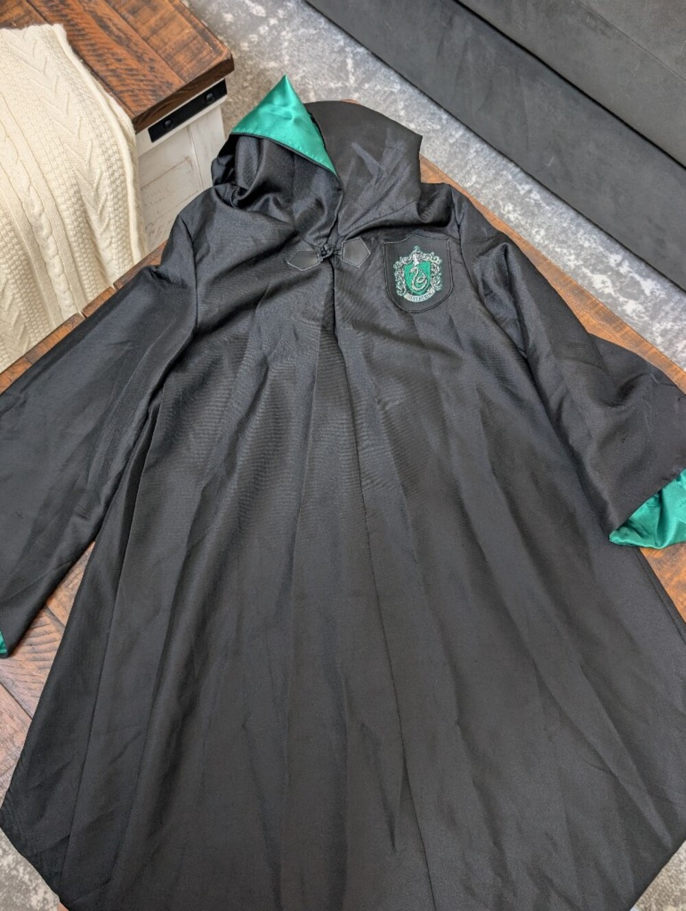 Harry Potter Slytherin Robe with Green Trim